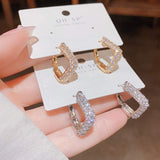 Affordable Luxury Square Snap back Earrings For Women - My Store - Flyclothing LLC