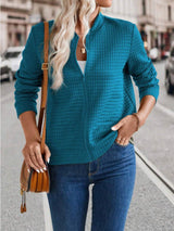 Zip Up Long Sleeve Jacket - Trendsi - Flyclothing LLC