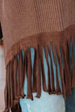 Fringe Round Neck Long Sleeve Top - Trendsi - Flyclothing LLC