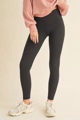 Yelete Full Size Fleece Lined High Waisted Leggings - Trendsi - Flyclothing LLC