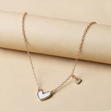 Alloy Heart Pendant Necklace - Trendsi - Flyclothing LLC
