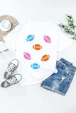 Football Round Neck Short Sleeve T-Shirt - Trendsi - Flyclothing LLC