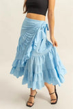 HYFVE Ruffled Tiered High Waist Skirt - Trendsi