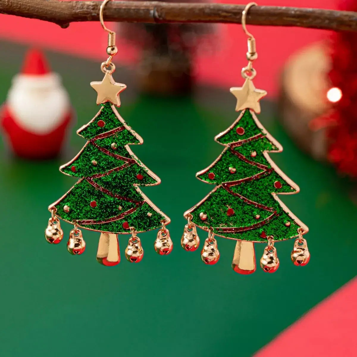 Christmas Tree Dangle Earrings - Trendsi - Flyclothing LLC