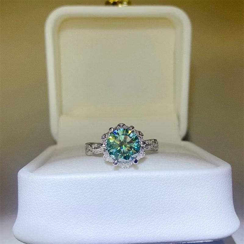 2 Carat Moissanite 925 Sterling Silver Ring - Trendsi - Flyclothing LLC