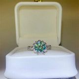 2 Carat Moissanite 925 Sterling Silver Ring - Trendsi - Flyclothing LLC