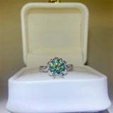 2 Carat Moissanite 925 Sterling Silver Ring - Trendsi