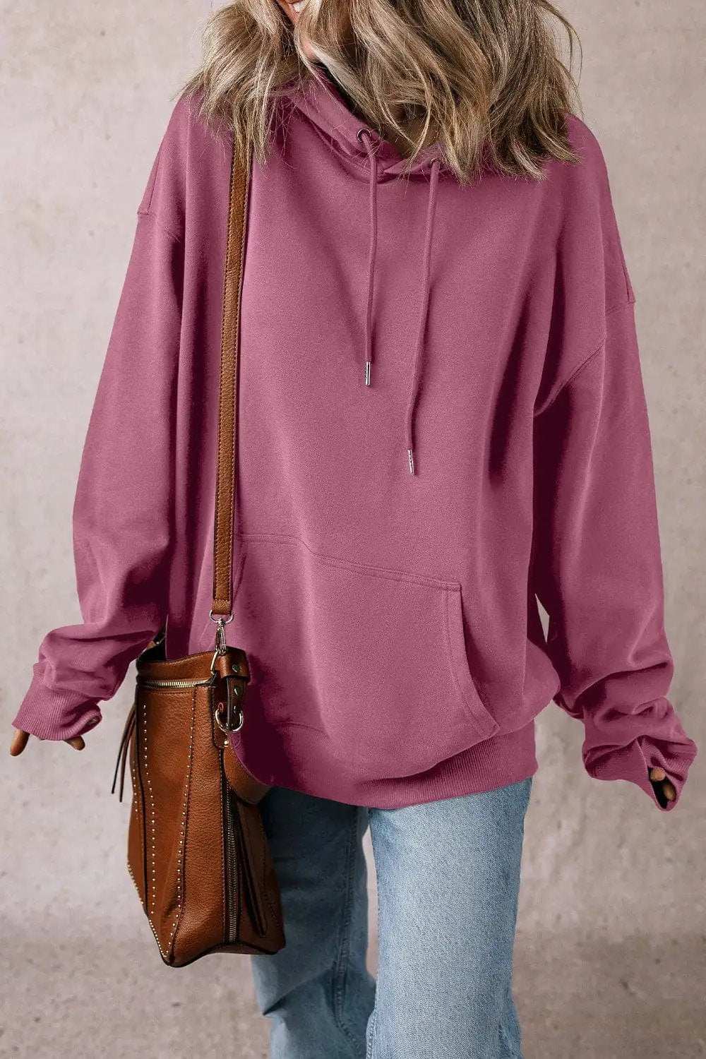 Drawstring Pocketed Long Sleeve Hoodie - Trendsi - Flyclothing LLC