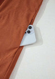 Corduroy Quarter Snap Three-Quarter Sleeve Dress - Trendsi - Flyclothing LLC