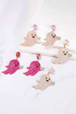 Ghost Shape Synthetic Pearl Dangle Earrings - Trendsi - Flyclothing LLC
