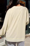 Slit Notched Long Sleeve Blouse - Trendsi - Flyclothing LLC