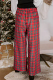 Plaid Wide-Leg Pants - Trendsi - Flyclothing LLC