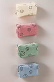 Zenana Smiley Face Corduroy Cosmetic Pouch - Trendsi - Flyclothing LLC