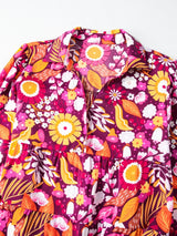 Floral Print Long Sleeve Midi Dress with Pockets - Trendsi - Flyclothing LLC