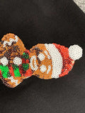 Sequin Gingerbread Man Long Sleeve Sweatshirt - Trendsi - Flyclothing LLC