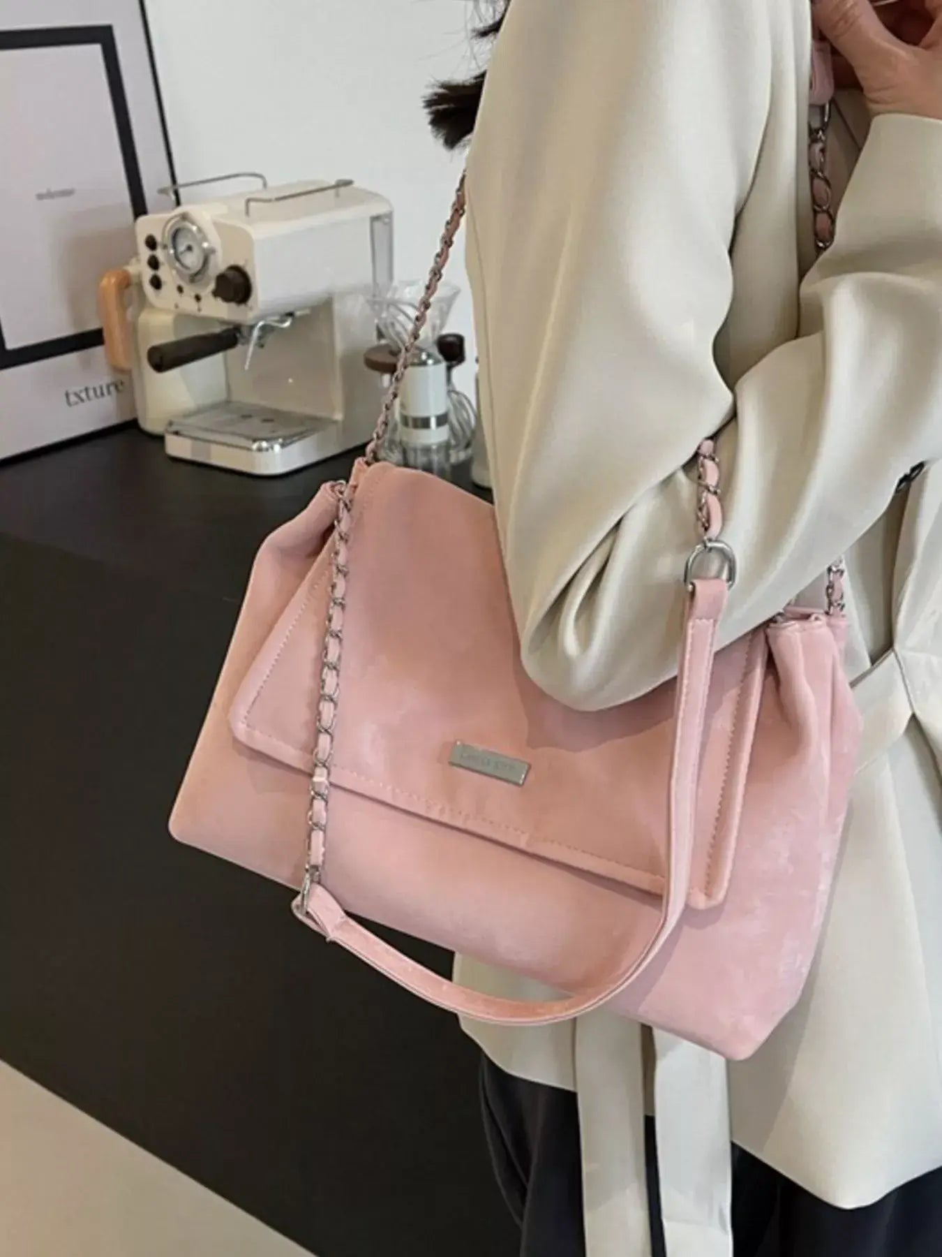 Chain Strap Shoulder Bag - Trendsi - Flyclothing LLC