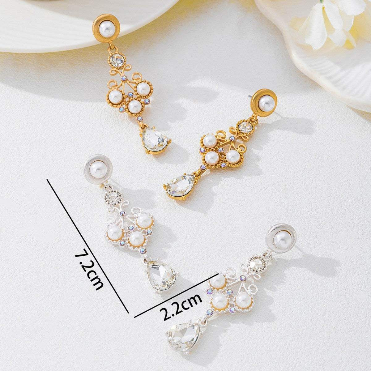 New Arrival Vintage Exquisite Drop Earrings For Women, Elegant High End Pearl Earrings, Versatile Temperament Fashion Hot Selling Jewelry - My Store - Flyclothing LLC