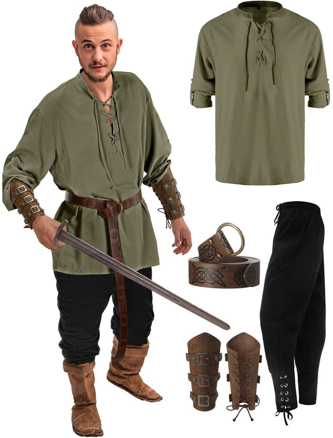Halloween Men's Renaissance Costume - My Store - Flyclothing LLC