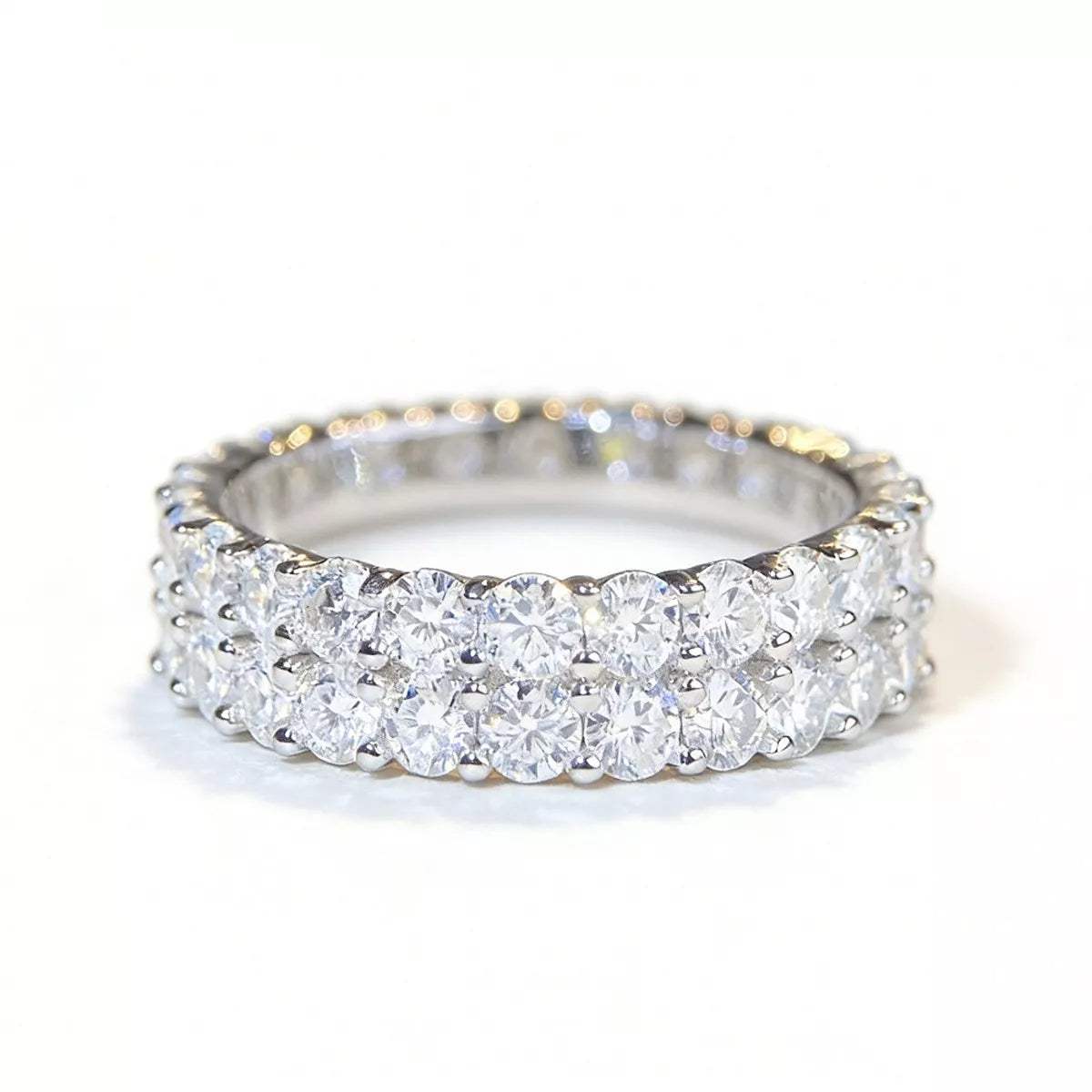 925 Sterling Silver Moissanite Ring - Trendsi - Flyclothing LLC