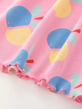 Children's Printed Short Sleeve Dress - Trendsi - Flyclothing LLC