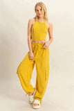HYFVE Crop Top and Cargo Pants Set - Trendsi