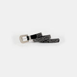 Studded Rhinestone PU Leather Belt - Trendsi
