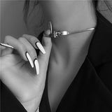 Chic Buckle Choker Necklace - Trendsi - Flyclothing LLC