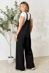 Double Take Full Size Wide Strap Overall with Pockets - Trendsi - Flyclothing LLC