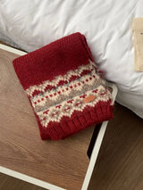 Nordic Pattern Knitted Winter Scarf - Trendsi - Flyclothing LLC