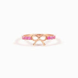 925 Sterling Silver Bow Ring - Trendsi