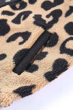 Leopard Button Up Long Sleeve Jacket - Trendsi - Flyclothing LLC
