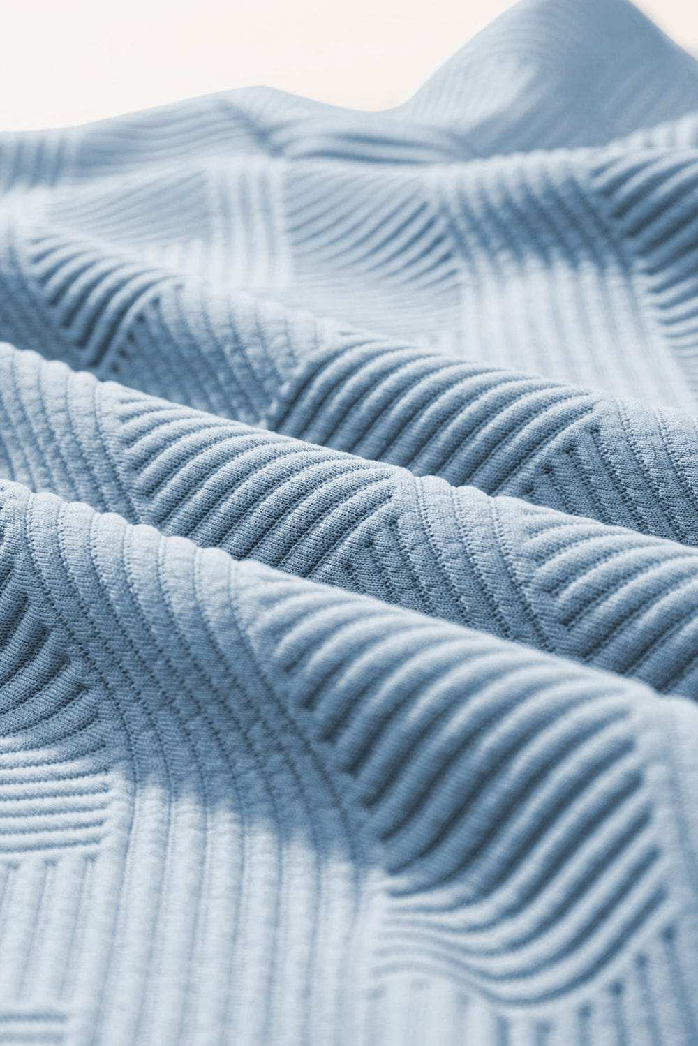 Textured Collared Neck Top and Wide Leg Pants Set - Trendsi - Flyclothing LLC