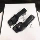 Open Toe Block Heel Sandals - Trendsi - Flyclothing LLC