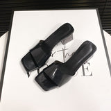 Open Toe Block Heel Sandals - Trendsi