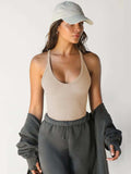 Scoop Neck Wide Strap Tank - Trendsi - Flyclothing LLC