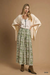 Umgee Bohemian Print Pants with Pockets - Trendsi - Flyclothing LLC
