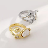 Irregular Pearl Open Ring - Trendsi - Flyclothing LLC