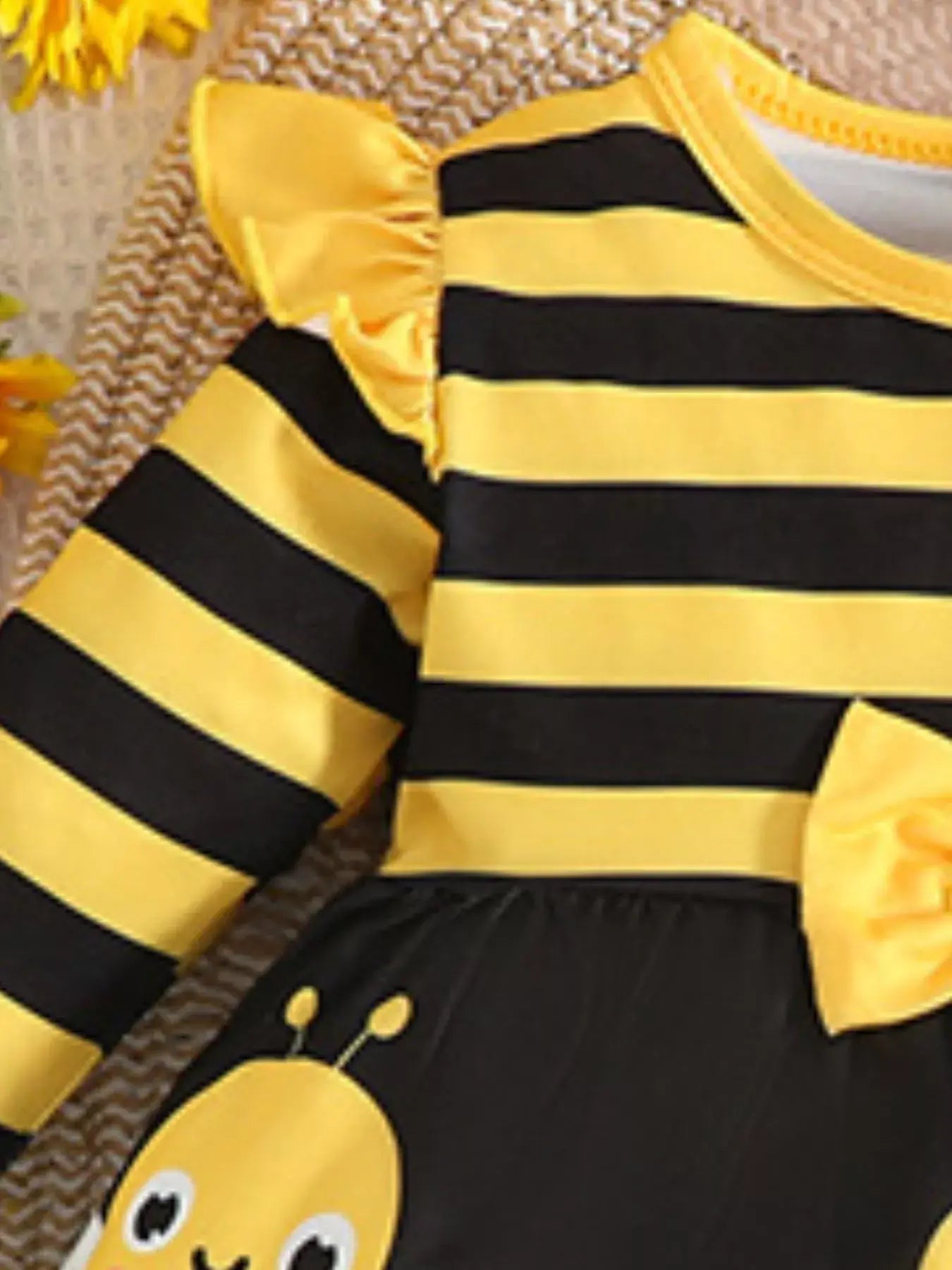 Children's Ladybug Print Ruffle Trim Top and Pants Set - Trendsi - Flyclothing LLC