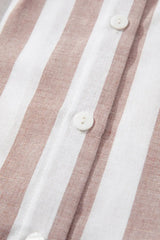 Stripe Button Down Sleeveless Shirt - Trendsi - Flyclothing LLC