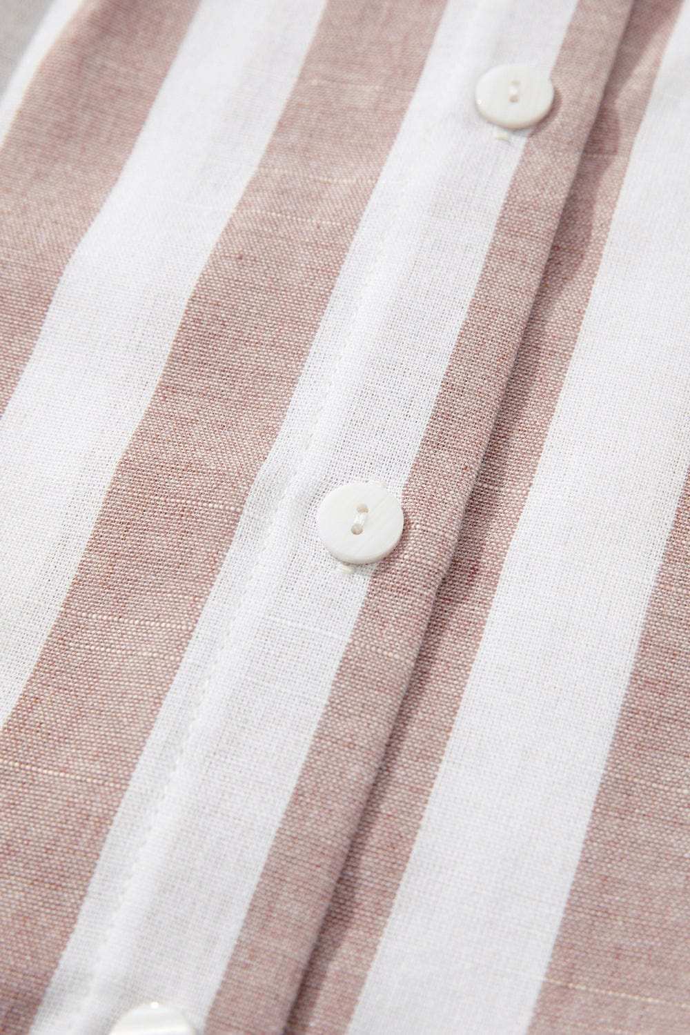 Stripe Button Down Sleeveless Shirt - Trendsi - Flyclothing LLC