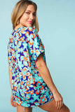 Haptics Floral Drop Shoulder Short Sleeve T-Shirt - Trendsi - Flyclothing LLC