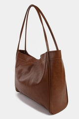 Fame Faux Leather Tote Bag - Trendsi