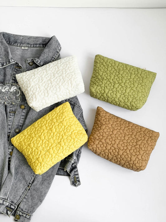 Flower Texture Polyester Clutch - Trendsi
