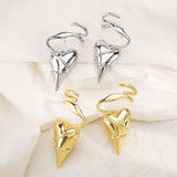 Heart-Shaped Twisted Wire Earrings - Trendsi - Flyclothing LLC