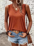V-Neck Tank - Trendsi - Flyclothing LLC