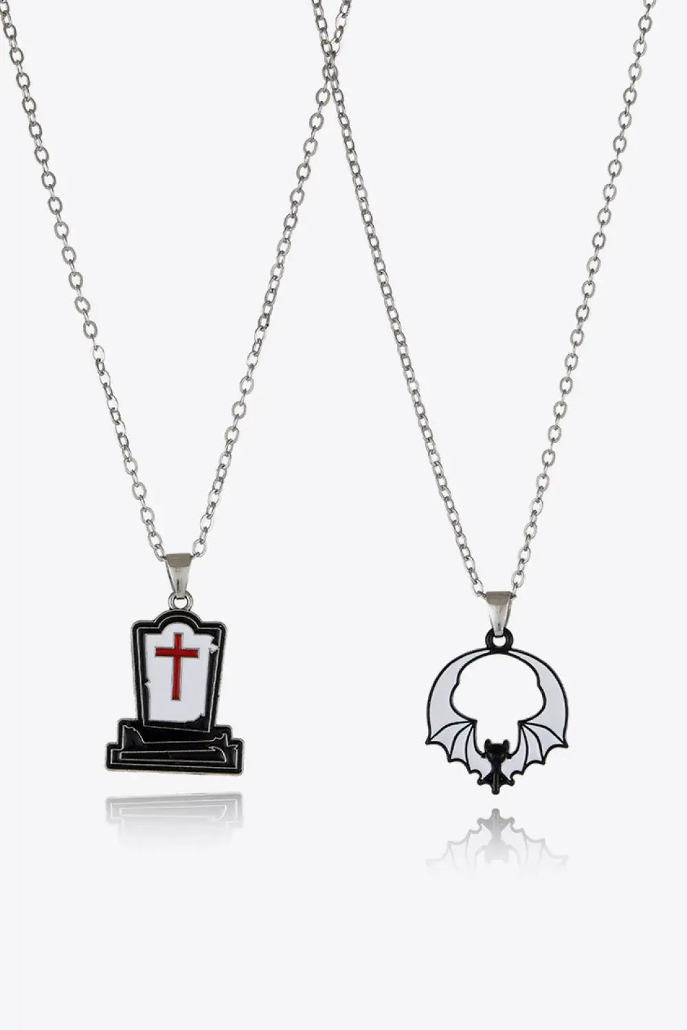 Two-Piece Halloween Theme Necklace Set - Trendsi - Flyclothing LLC