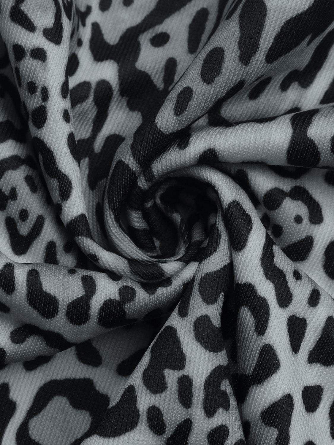Perfee Leopard Open Front Long Sleeve Jacket - Trendsi - Flyclothing LLC