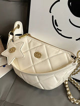 Quilted Chain Crossbody Bag - Trendsi - Flyclothing LLC
