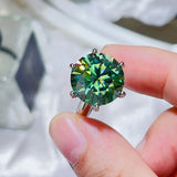 10 Carat Moissanite 925 Sterling Silver Ring - Trendsi - Flyclothing LLC