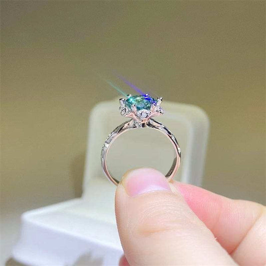 2 Carat Moissanite 925 Sterling Silver Ring - Trendsi - Flyclothing LLC
